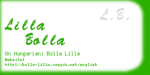 lilla bolla business card